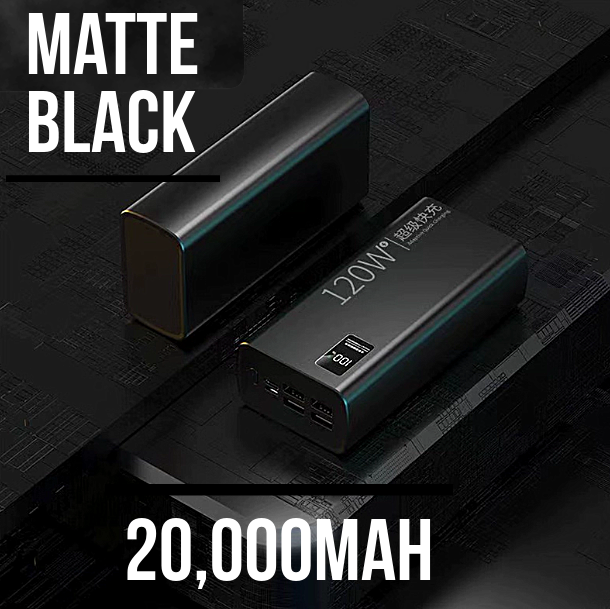 120W Super Fast Charging Power Bank (Large Capacity, Portable, Multi-Port)